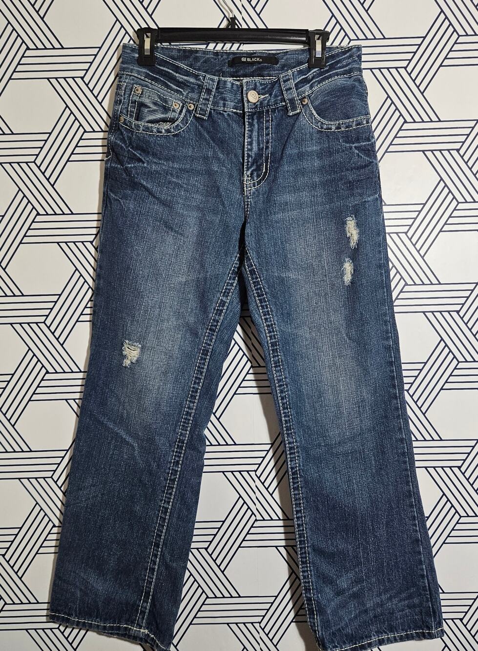 Buckle BKE Black Distressed Jeans size 29